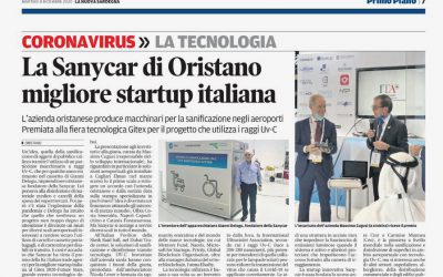 La Sanycar di Oristano migliore startup italiana